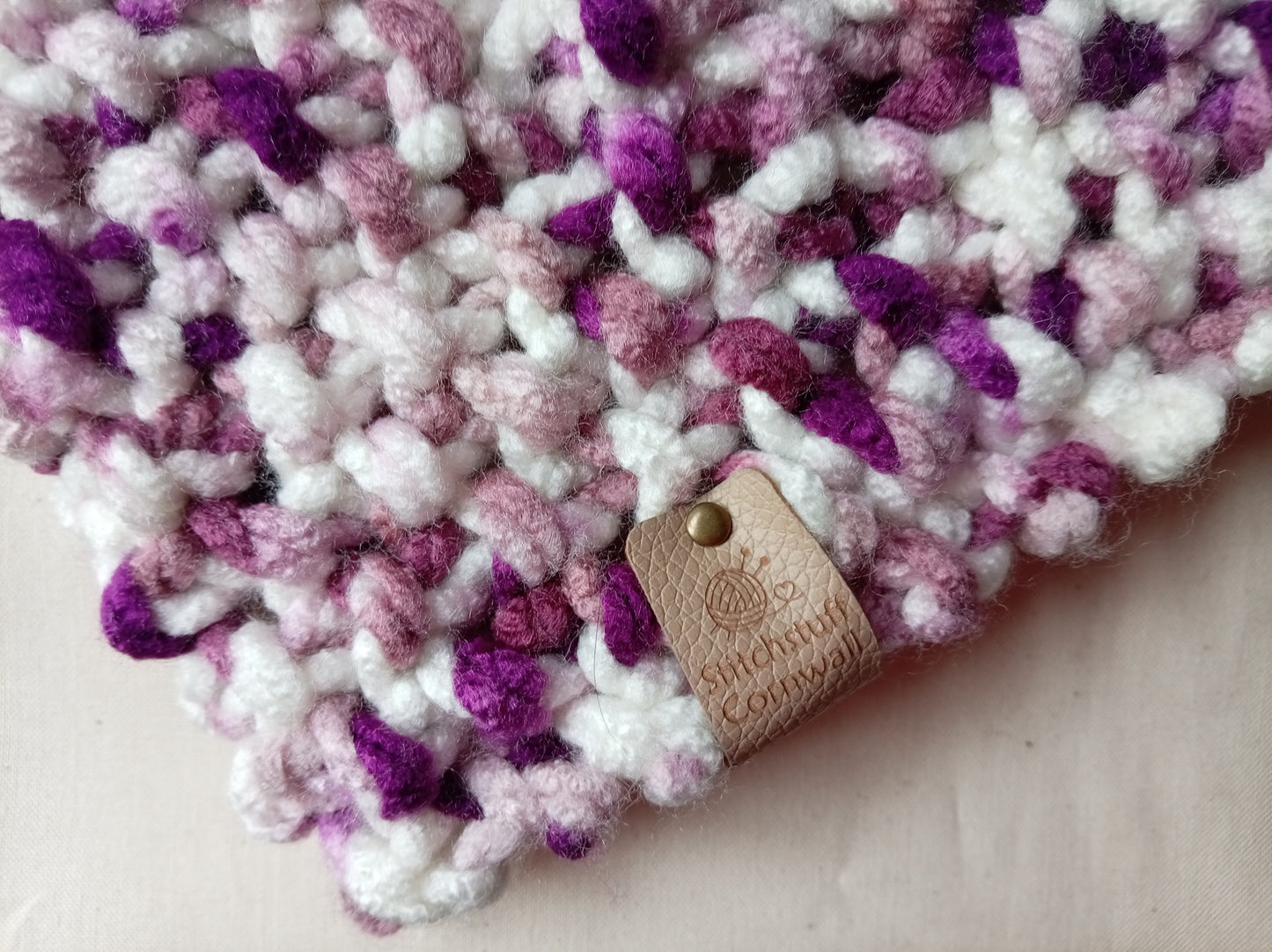 Chunky Knit Neck Warmer - Moorland Heather