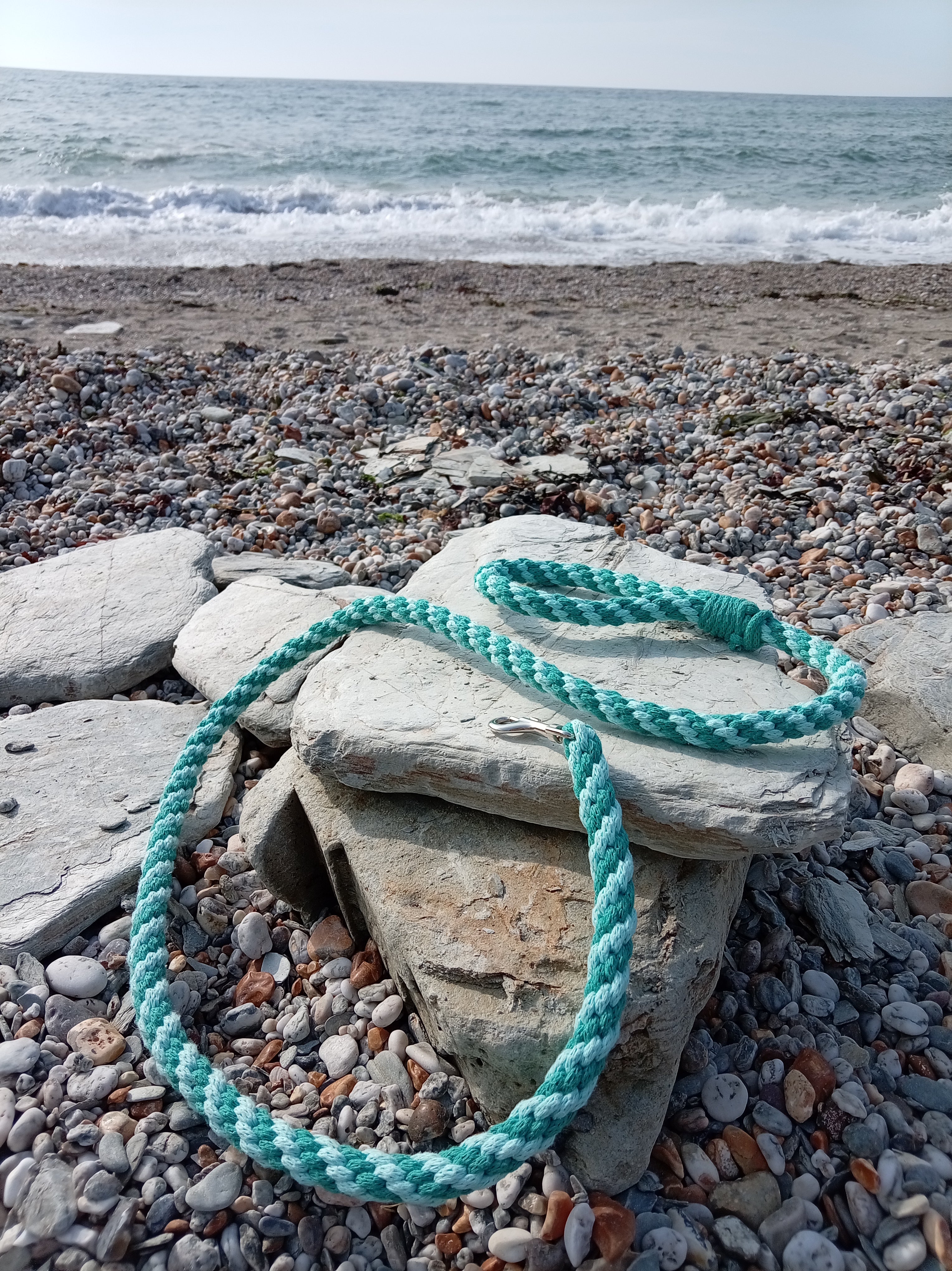 Cord Dog Lead - Sea Foam