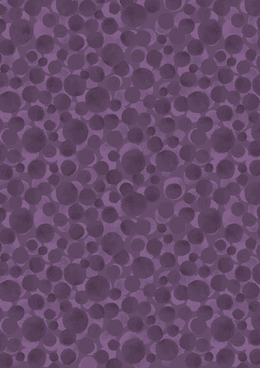 Lewis & Irene Fabric - Bumbleberries - Dark Plum - FQ