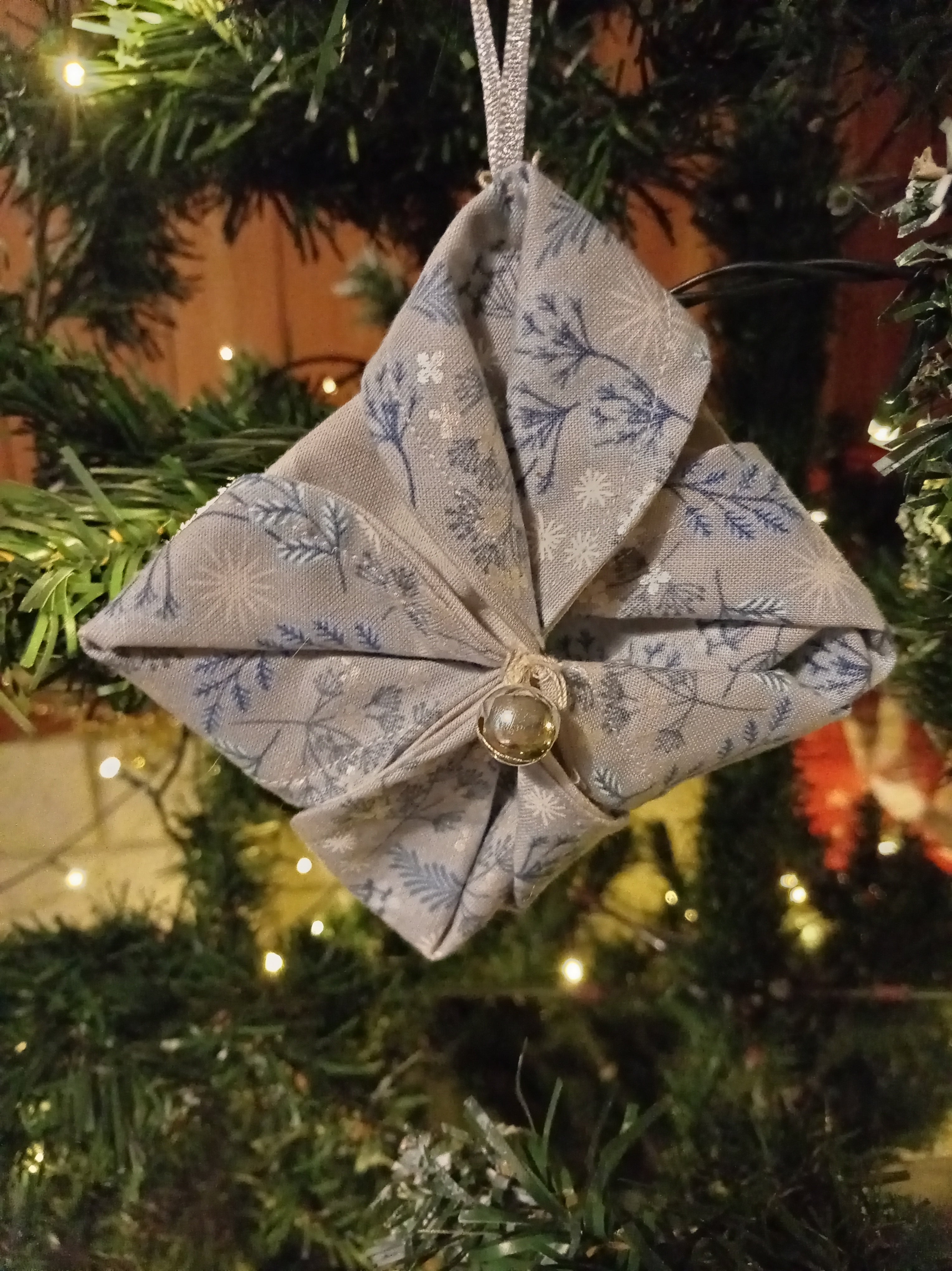 Folded Fabric Decoration - Frosty Morning