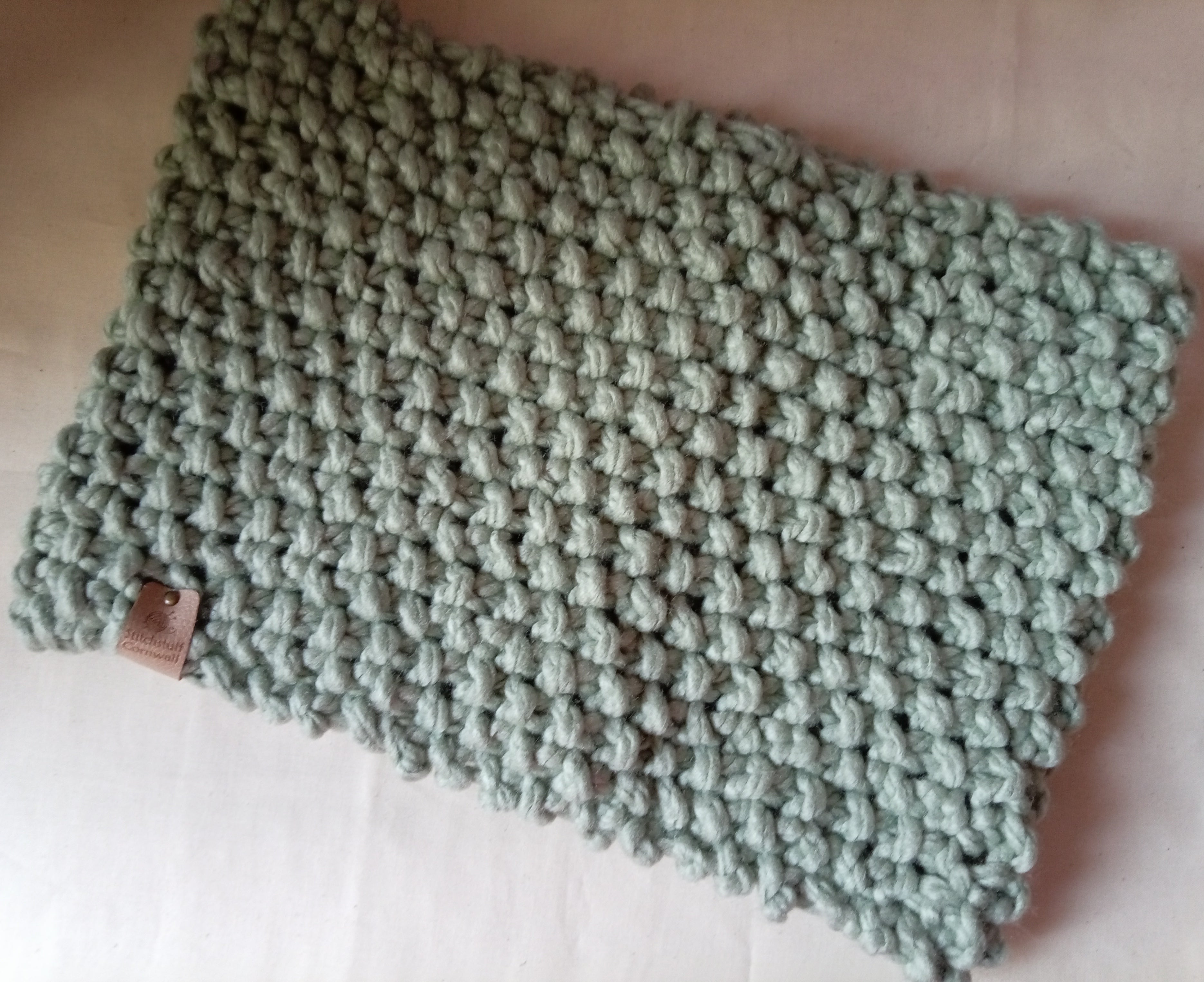 Chunky Knit Snood - Sea Kelp
