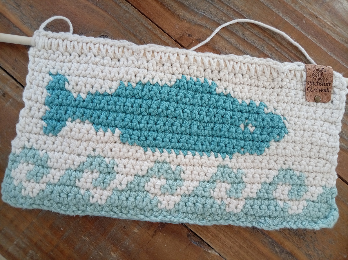 Crochet Tapestry Wall Hanging - Ocean