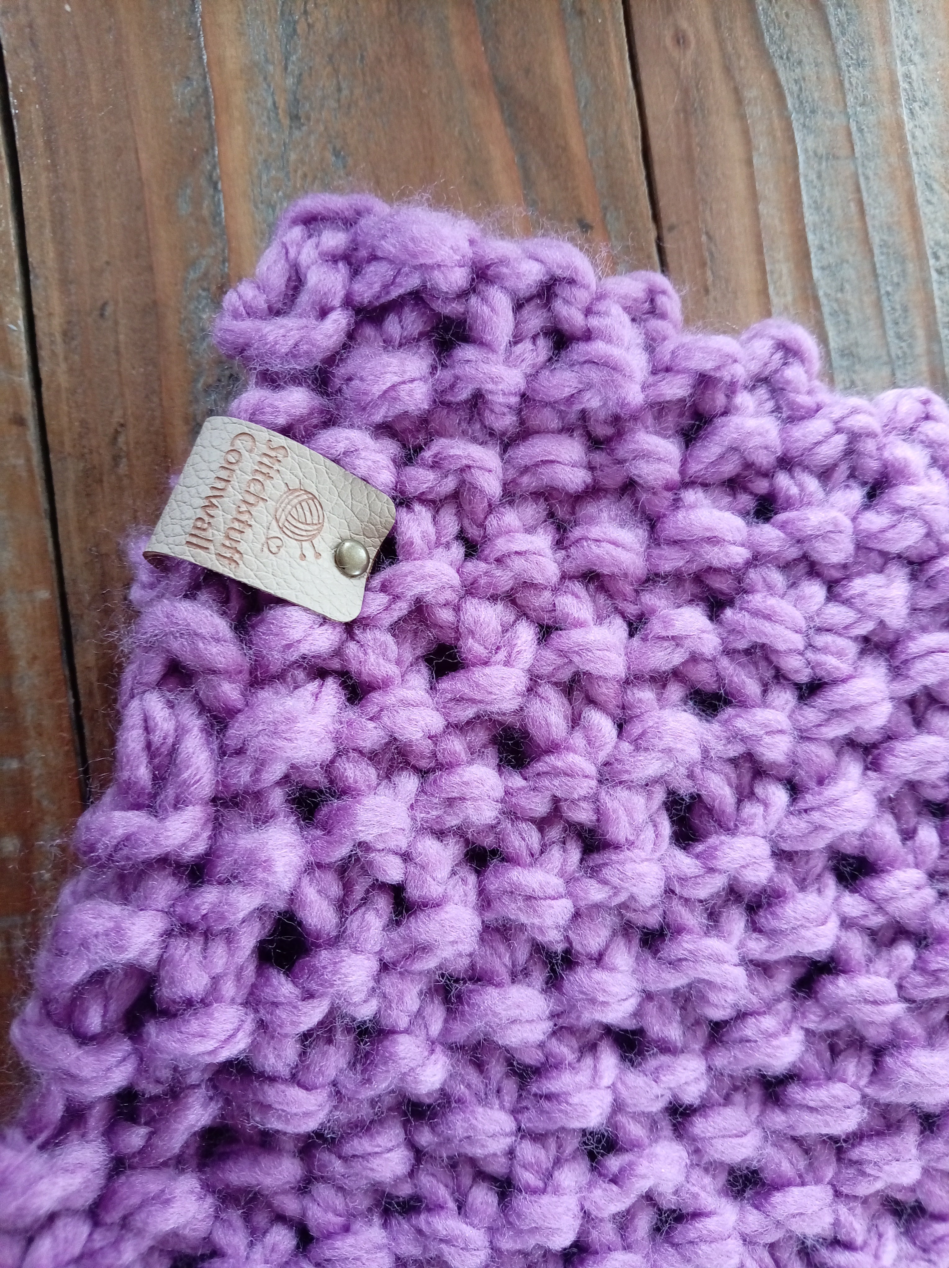 Chunky Knit Neck Warmer - Moorland Heather