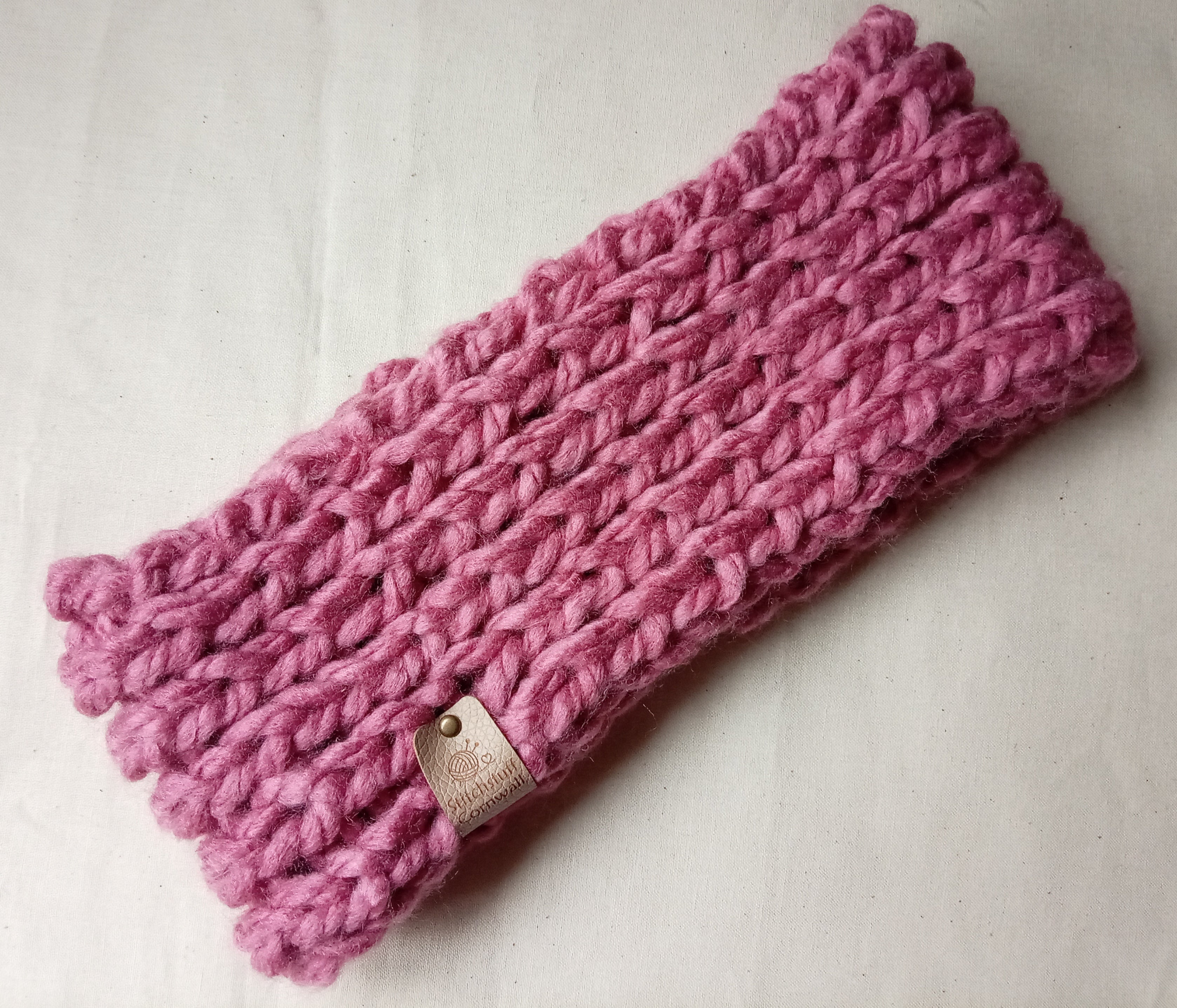 Chunky Knit Ear Warmers - Hedgerow Berries