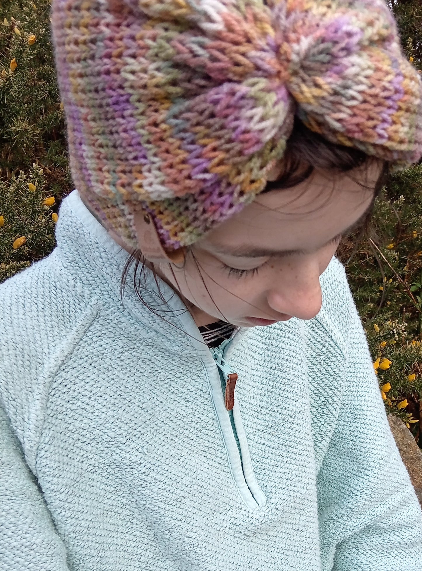 Knitted Ear Warmers - Moorland Gorse