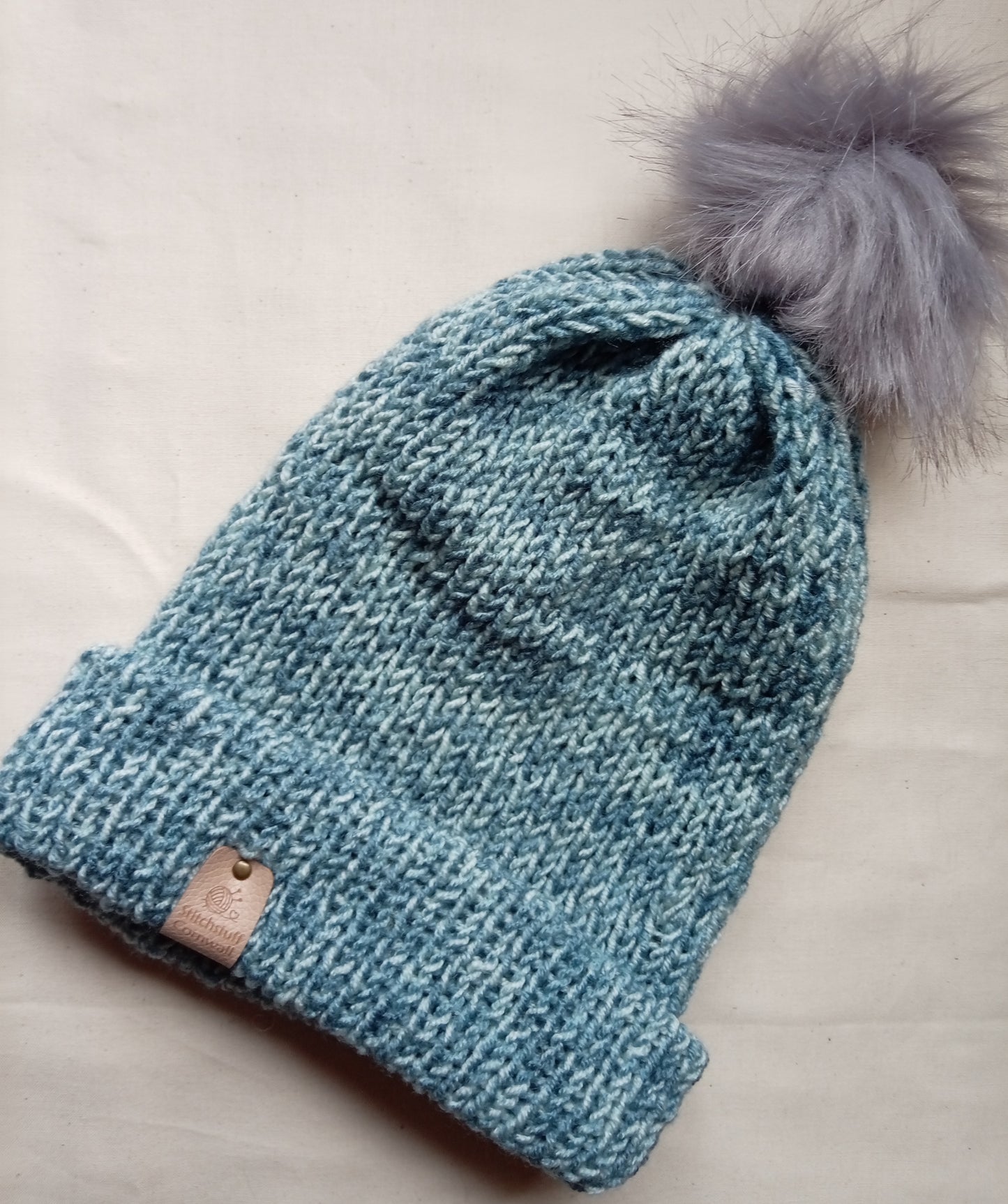 Knitted Hat - Stormy Sea