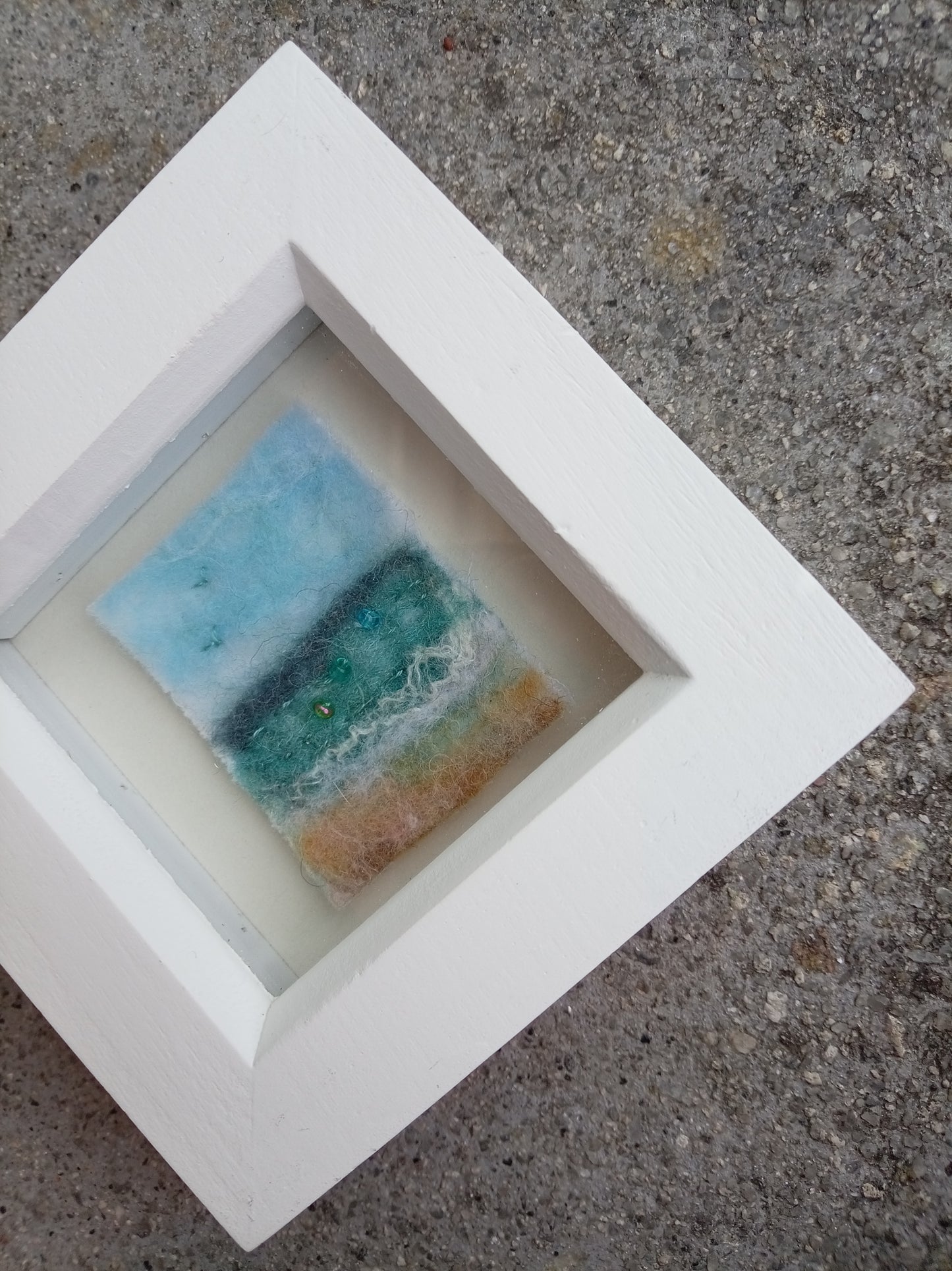 Mini Felted Seascape - Beach Day