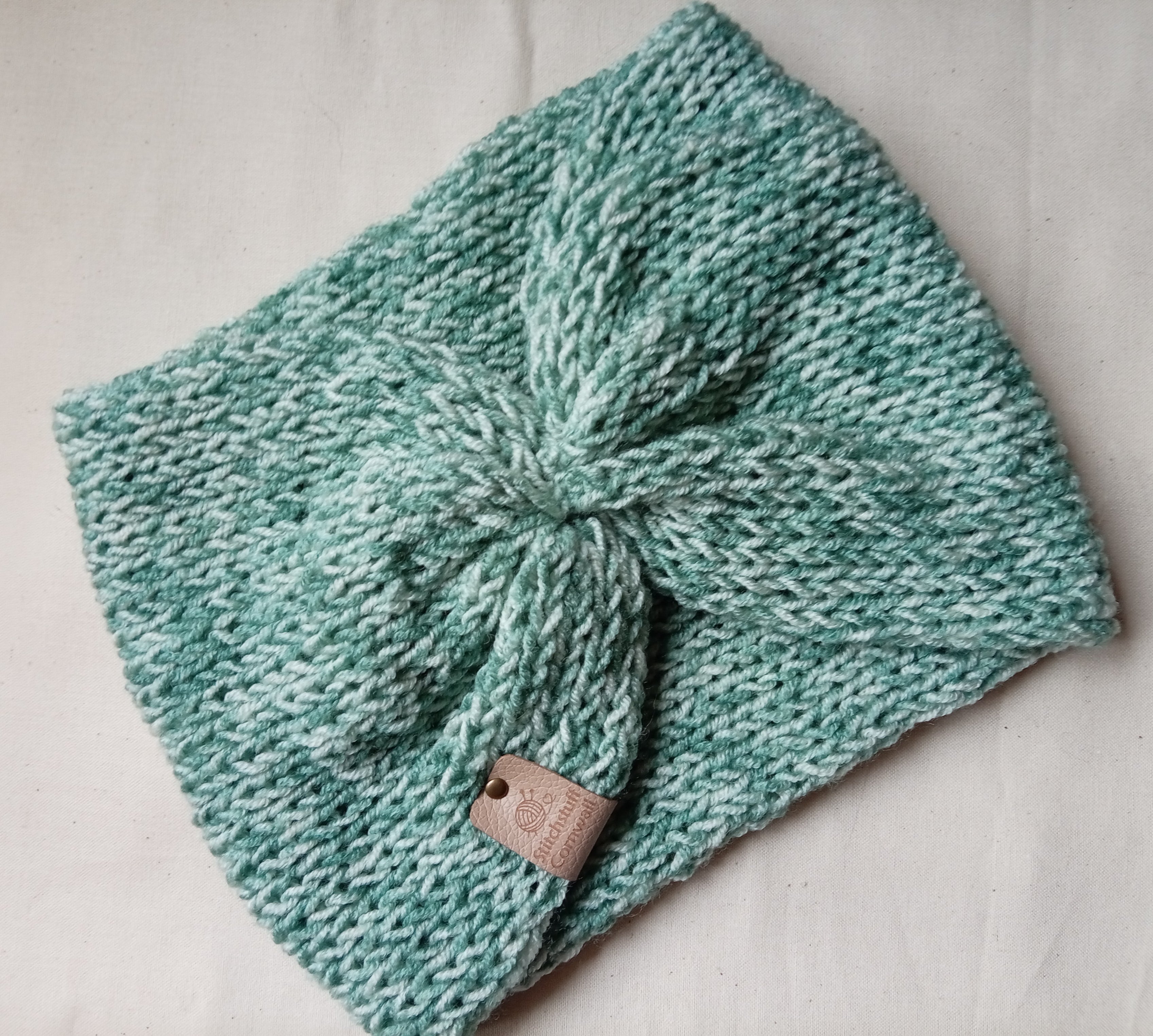 Knitted EarWarmers - Sea Glass