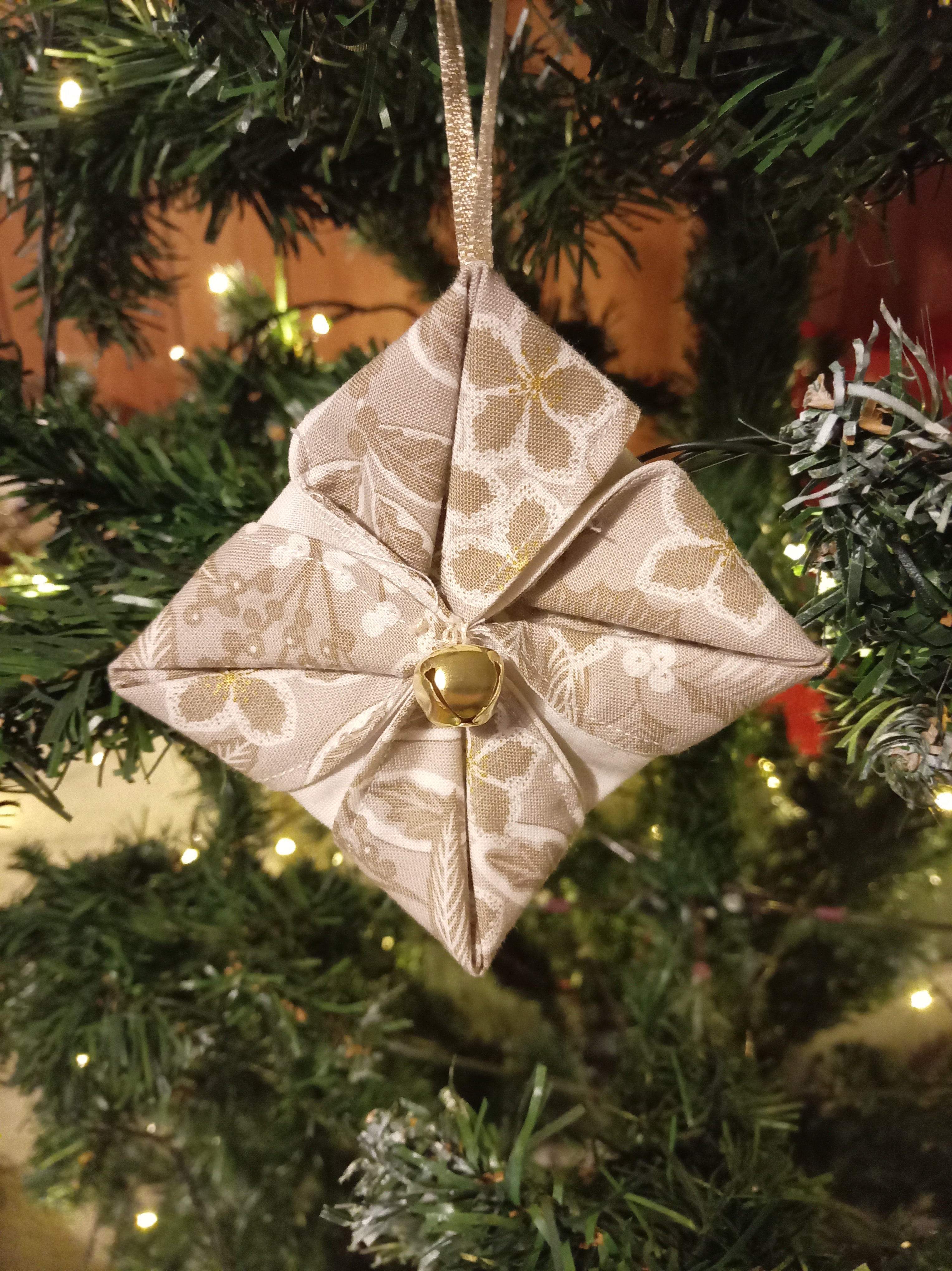 Folded Fabric Decoration - Winter's Eve