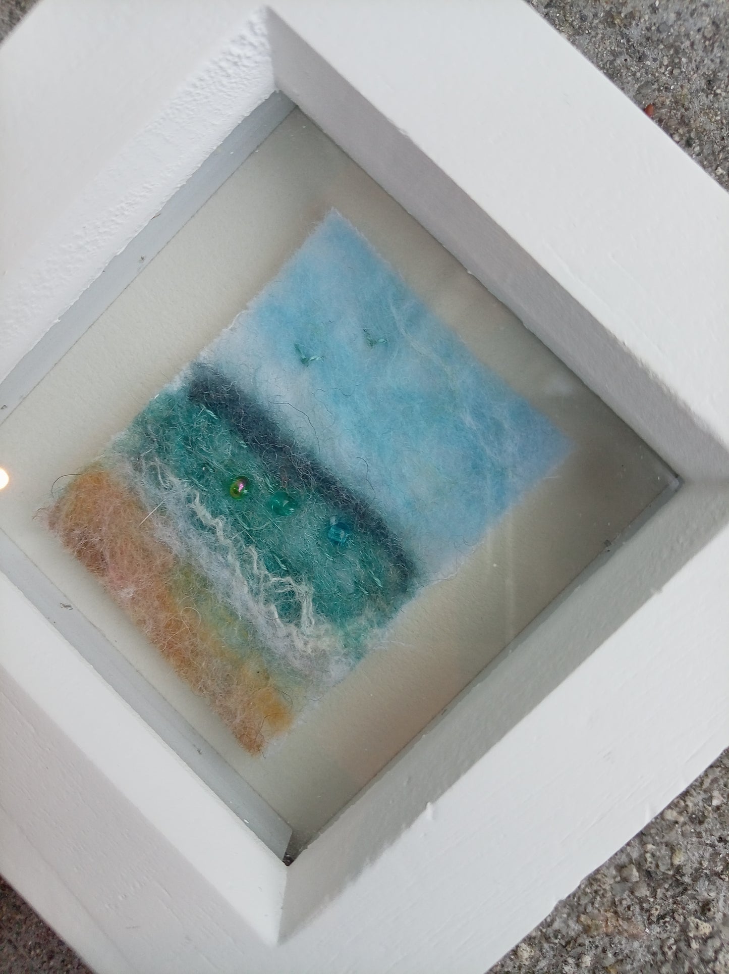 Mini Felted Seascape - Beach Day