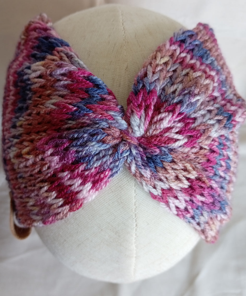 Knitted Ear Warmers - Sunset Beach