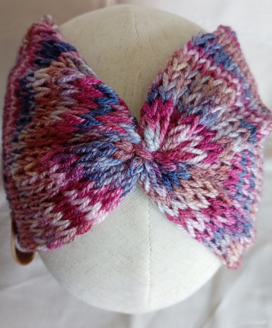Knitted Ear Warmers - Sunset Beach