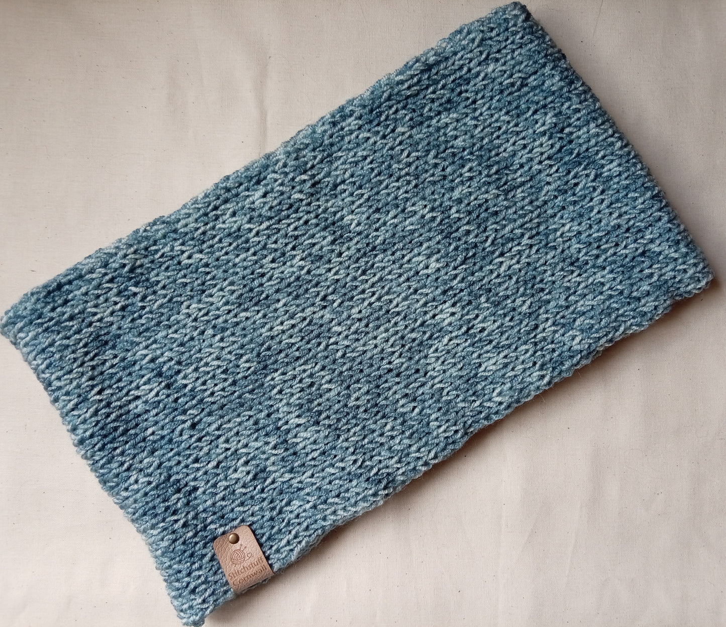 Knitted Neck Warmer - Stormy Sea